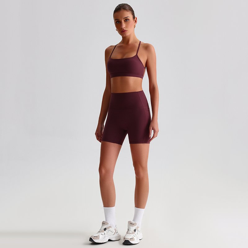 Brushed Fleece Two-Piece Yoga Set K2056Y2319