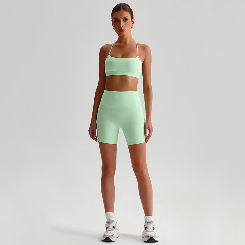 Brushed Fleece Two-Piece Yoga Set K2056Y2319